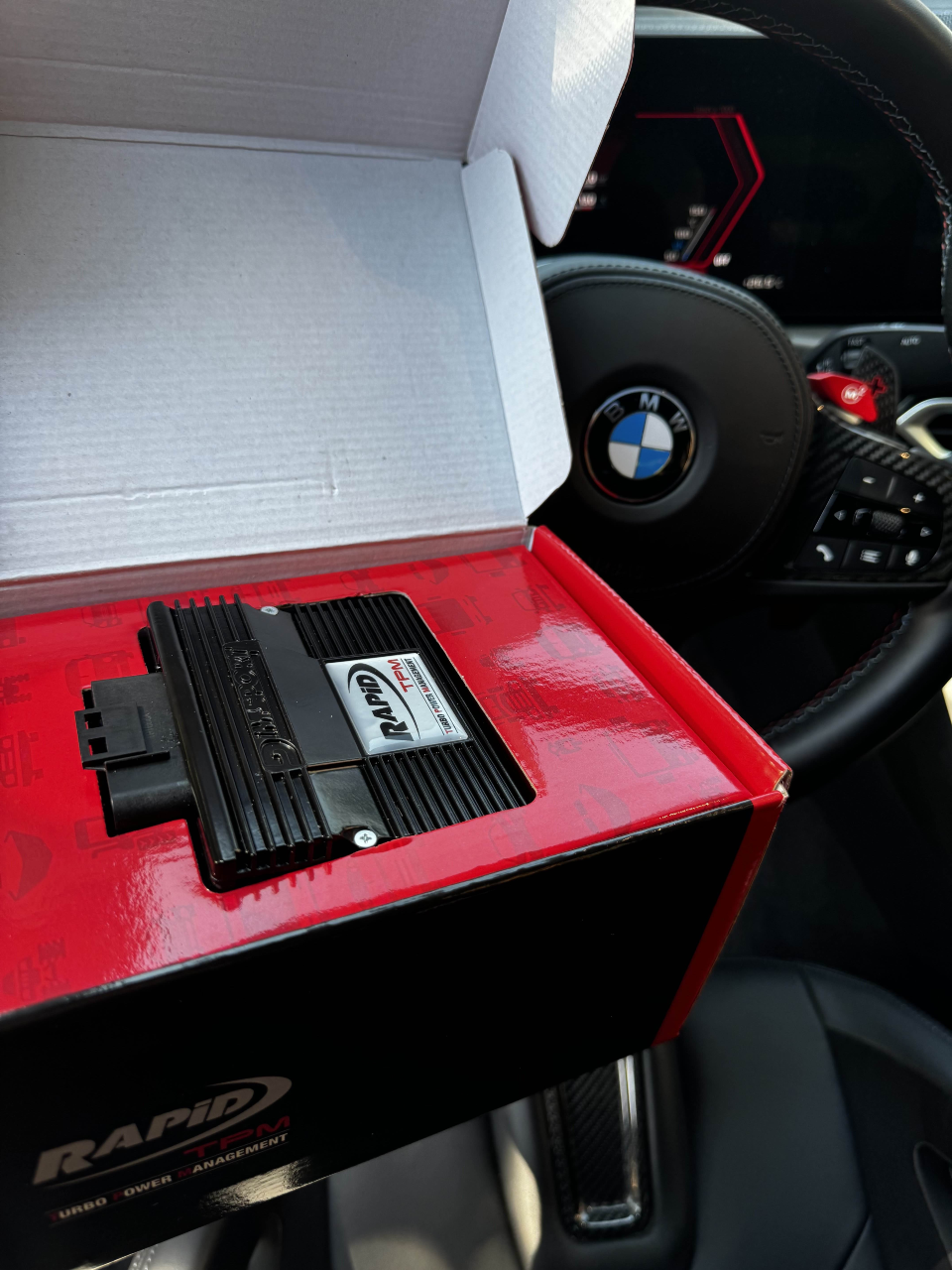 BMW M3 Competition XDrive G80 510Cp primeste Powerbox by DimSport Romania